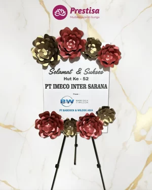 Karangan Bunga Papan Kertas - Jakarta - New - 002
