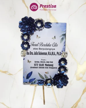 Karangan Bunga Papan Kertas - Jakarta - New - 007
