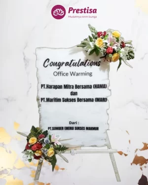 Karangan Bunga Papan Akrilik - Jakarta - New - 018