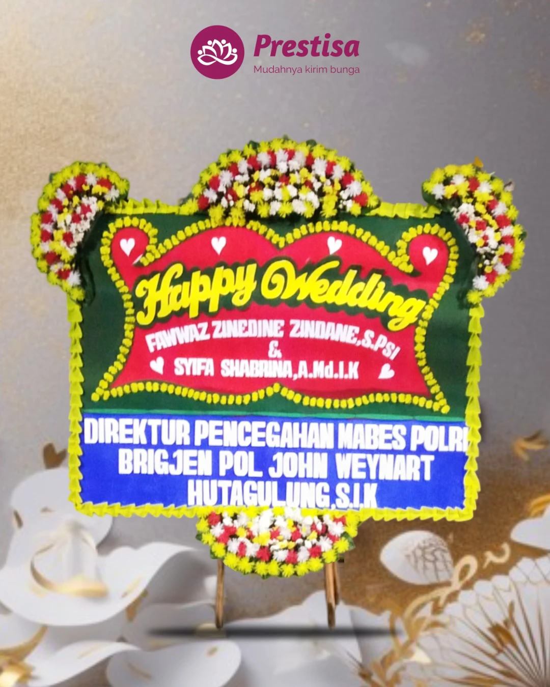 Karangan Bunga Papan Wedding – Jakarta – New – 18