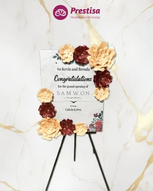 Karangan Bunga Papan Kertas - Jakarta - New - 003