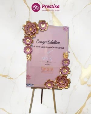 Karangan Bunga Papan Kertas - Jakarta - New - 008