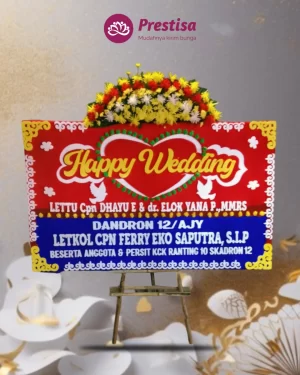Karangan Bunga Papan Wedding – Jakarta – New – 14