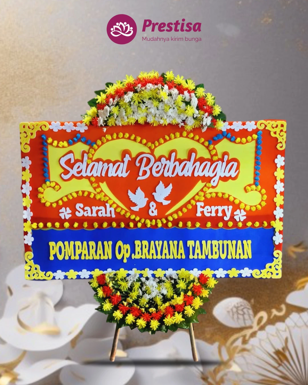 Karangan Bunga Papan Wedding – Jakarta – New – 15