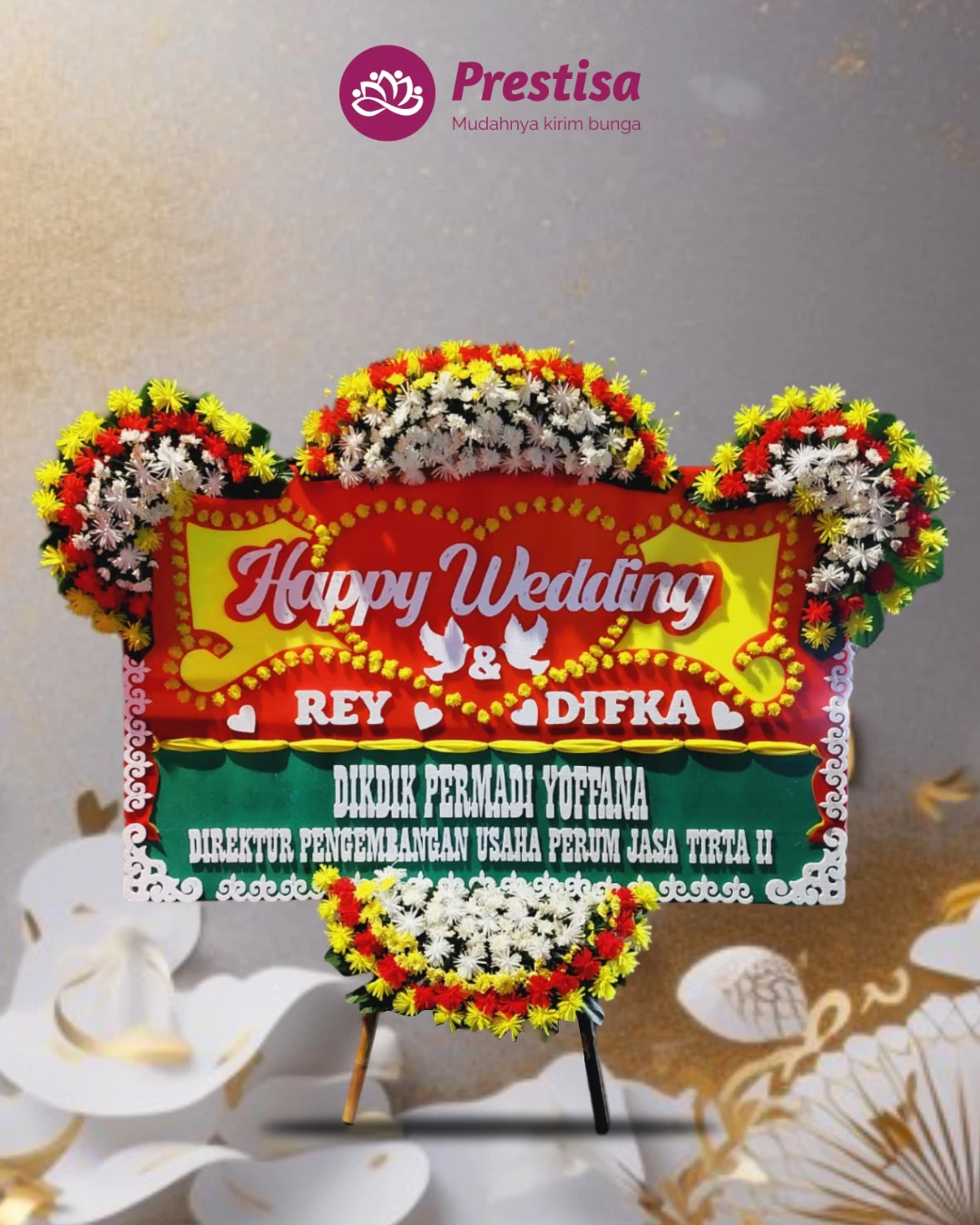 Karangan Bunga Papan Wedding – Jakarta – New – 22