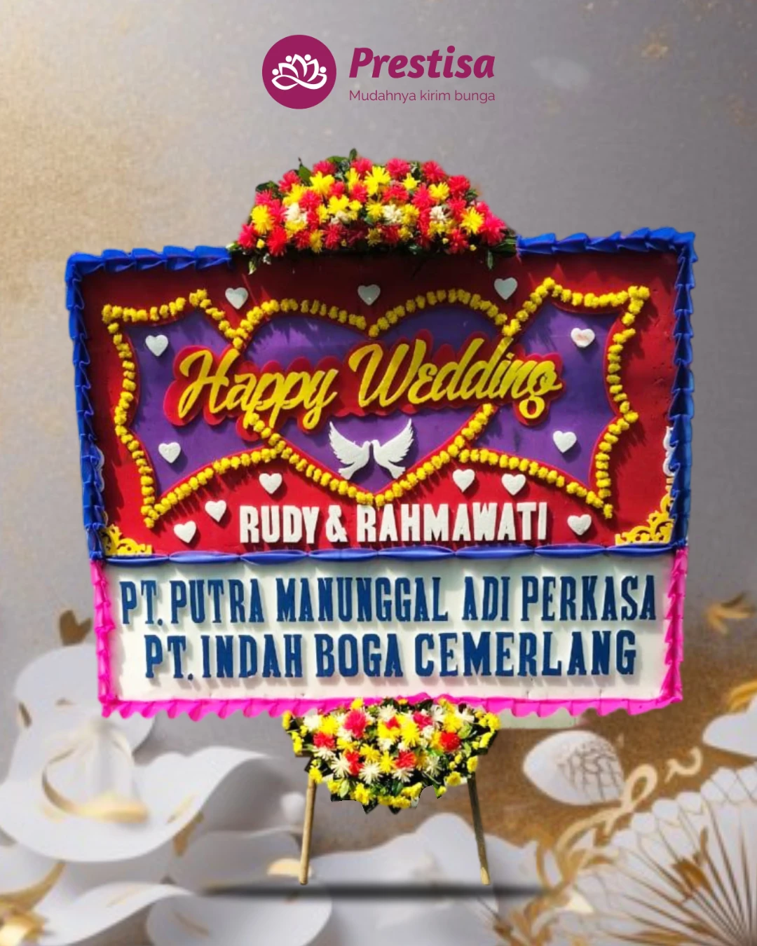 Karangan Bunga Papan Wedding – Jakarta – New – 23