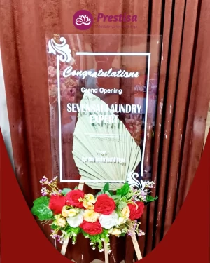 Karangan Bunga Papan Akrilik - Jakarta - New - 009