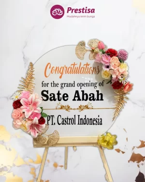 Karangan Bunga Papan Akrilik - Jakarta - New - 014