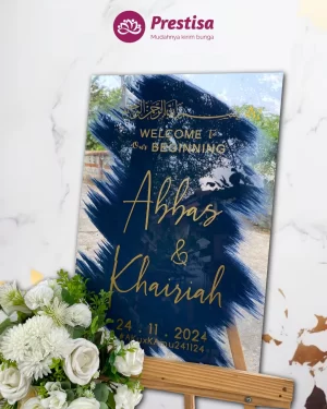 Karangan Bunga Papan Akrilik - Jakarta - New - 020