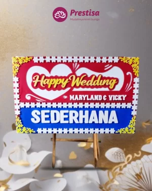 Karangan Bunga Papan Wedding – Jakarta – New – 19