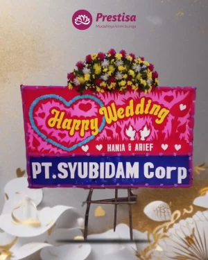 Karangan Bunga Papan Wedding - Jakarta - New - 20