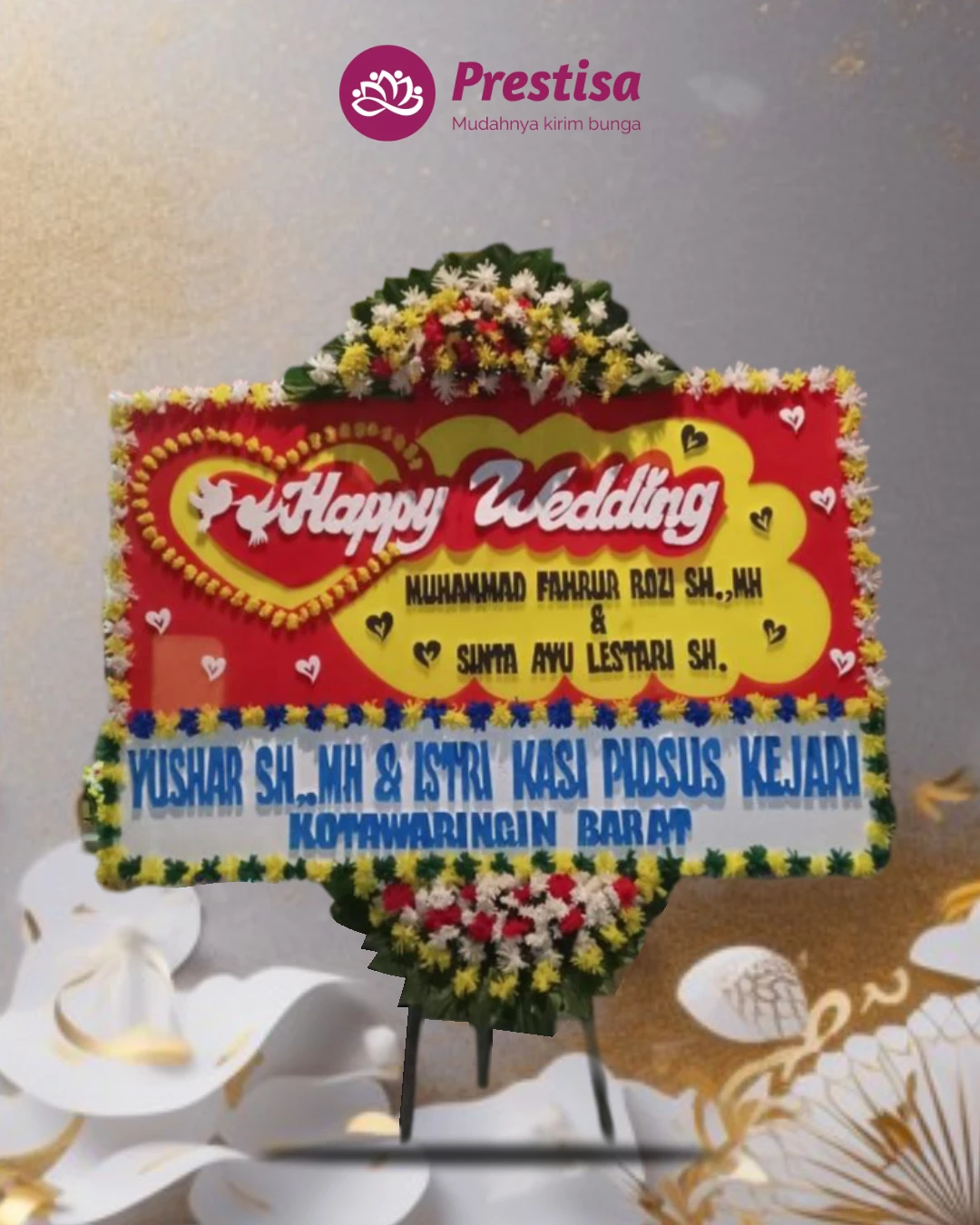 Karangan Bunga Papan Wedding – Jakarta – New – 21