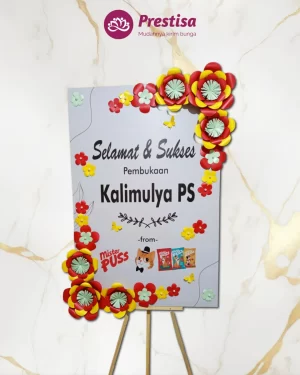 Karangan Bunga Papan Kertas - Jakarta - New - 010