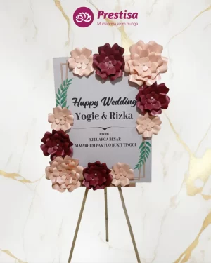 Karangan Bunga Papan Kertas - Jakarta - New - 005