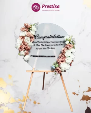 Karangan Bunga Papan Akrilik - Jakarta - New - 005