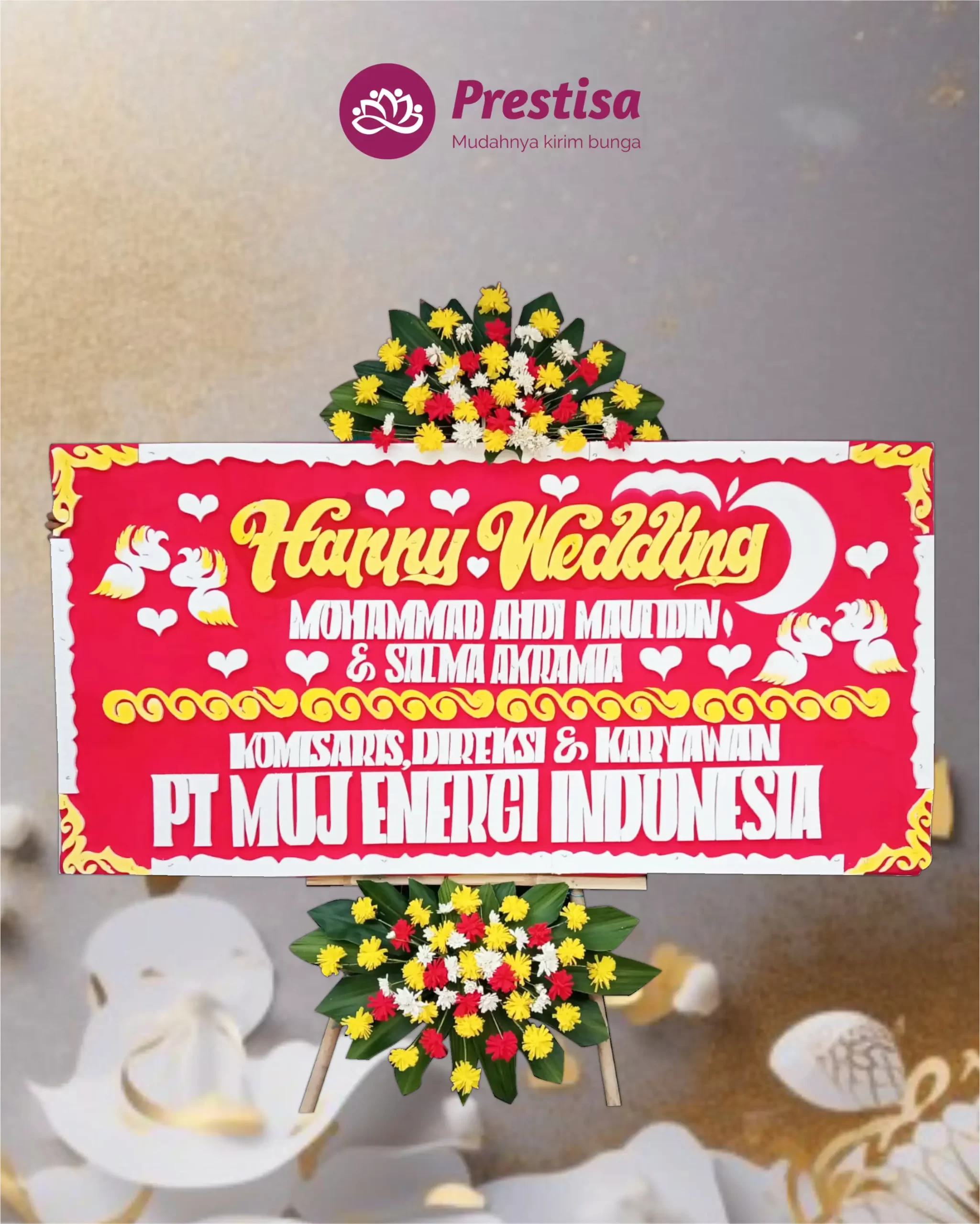 Karangan Bunga Papan – Wedding – Cirebon – 4