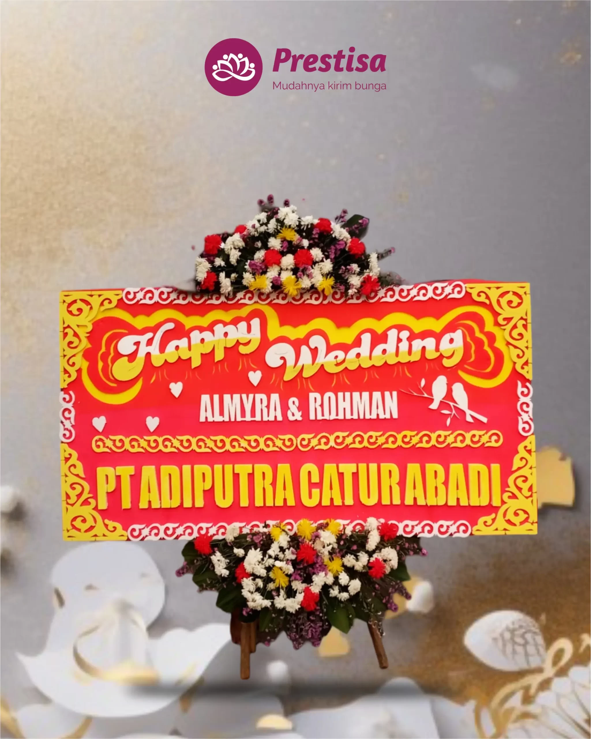 Karangan Bunga Papan – Wedding– Purwakarta– 6