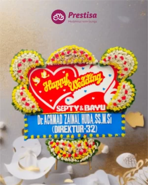 Karangan Bunga Papan – Wedding– Karawang – 9