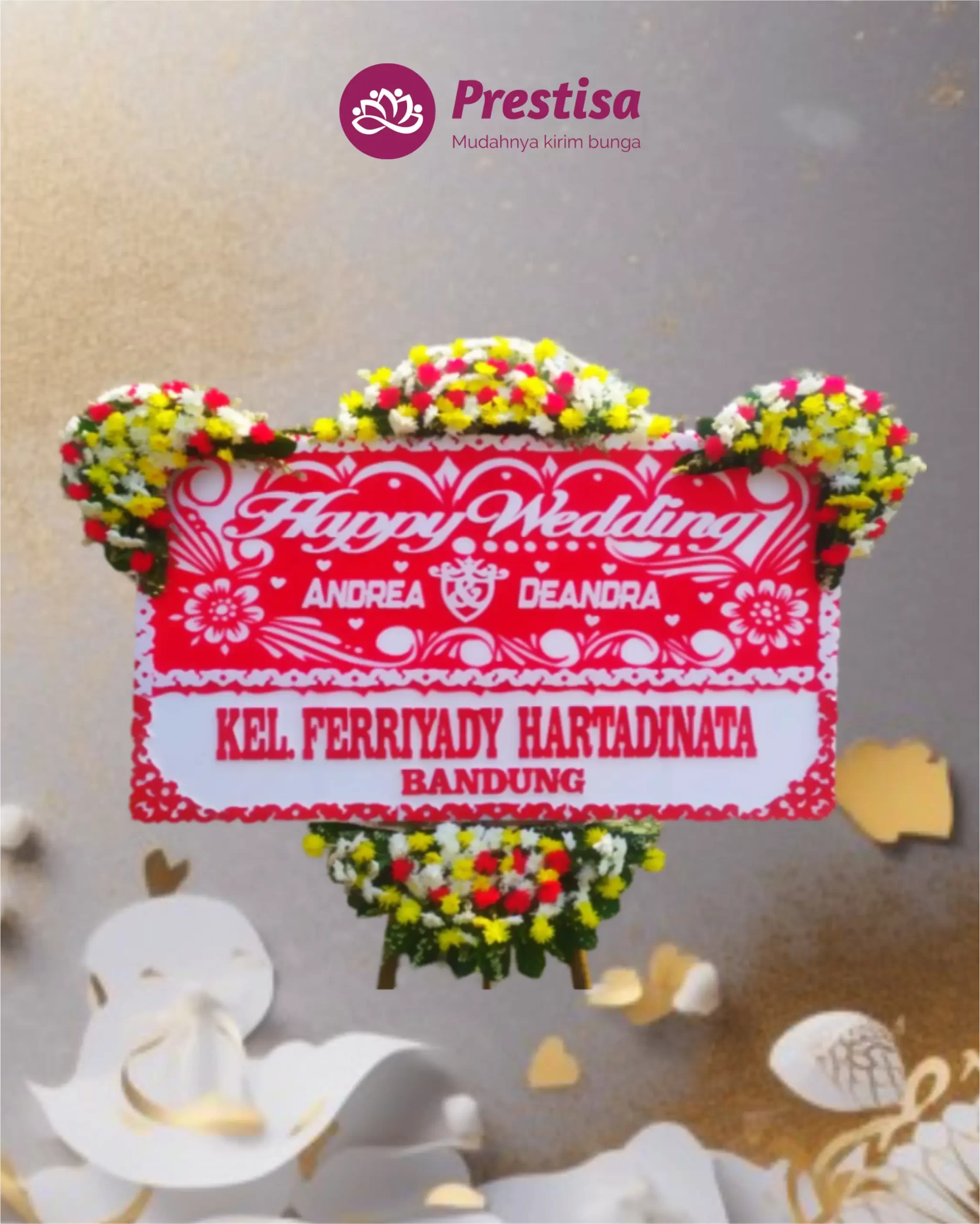 Karangan Bunga Papan – Wedding – Cirebon – 9