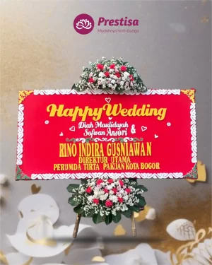 Karangan Bunga Papan – Wedding– Indramayu– 4