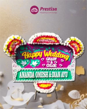Karangan Bunga Papan – Wedding– Karawang – 7