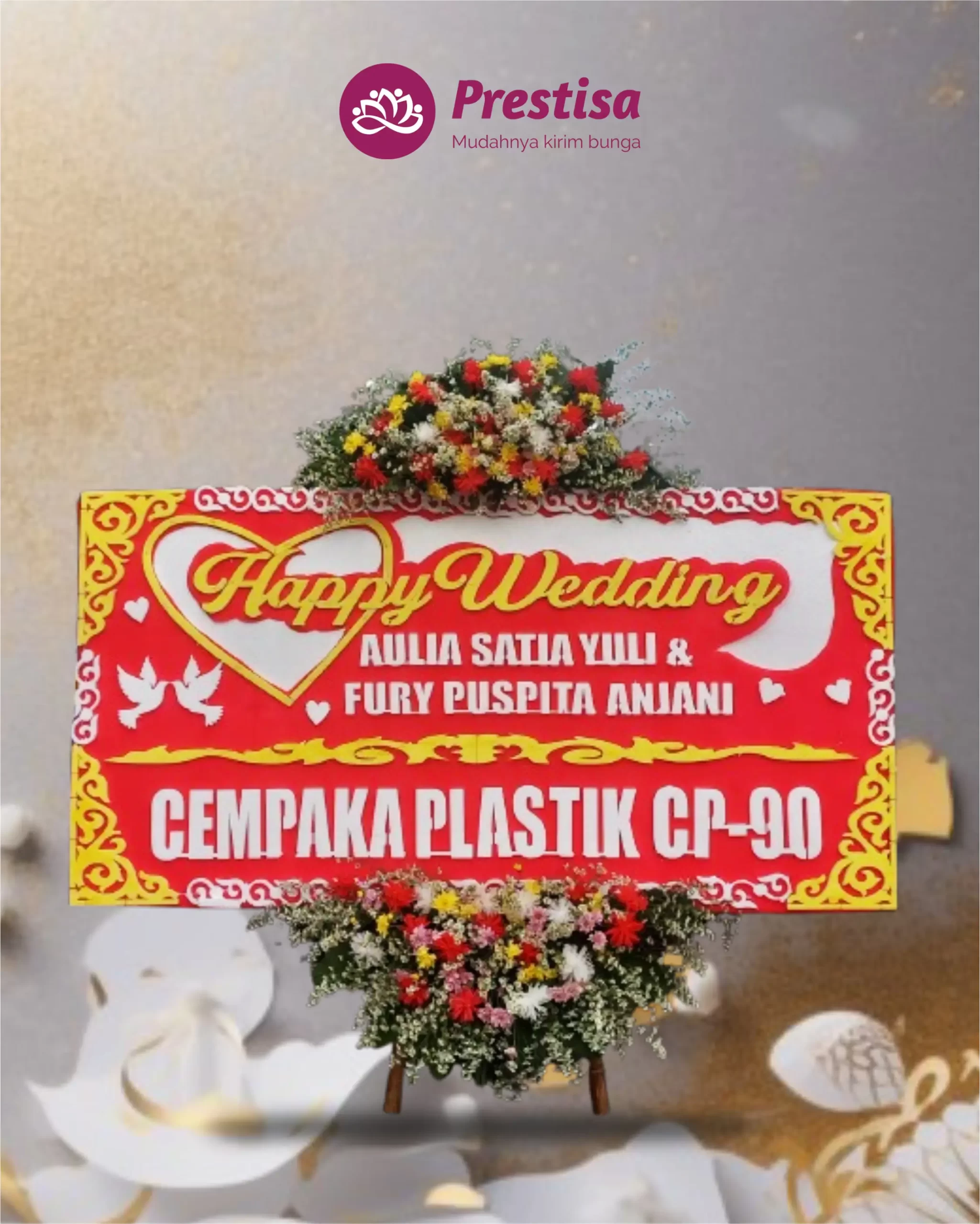 Karangan Bunga Papan – Wedding– Purwakarta– 4