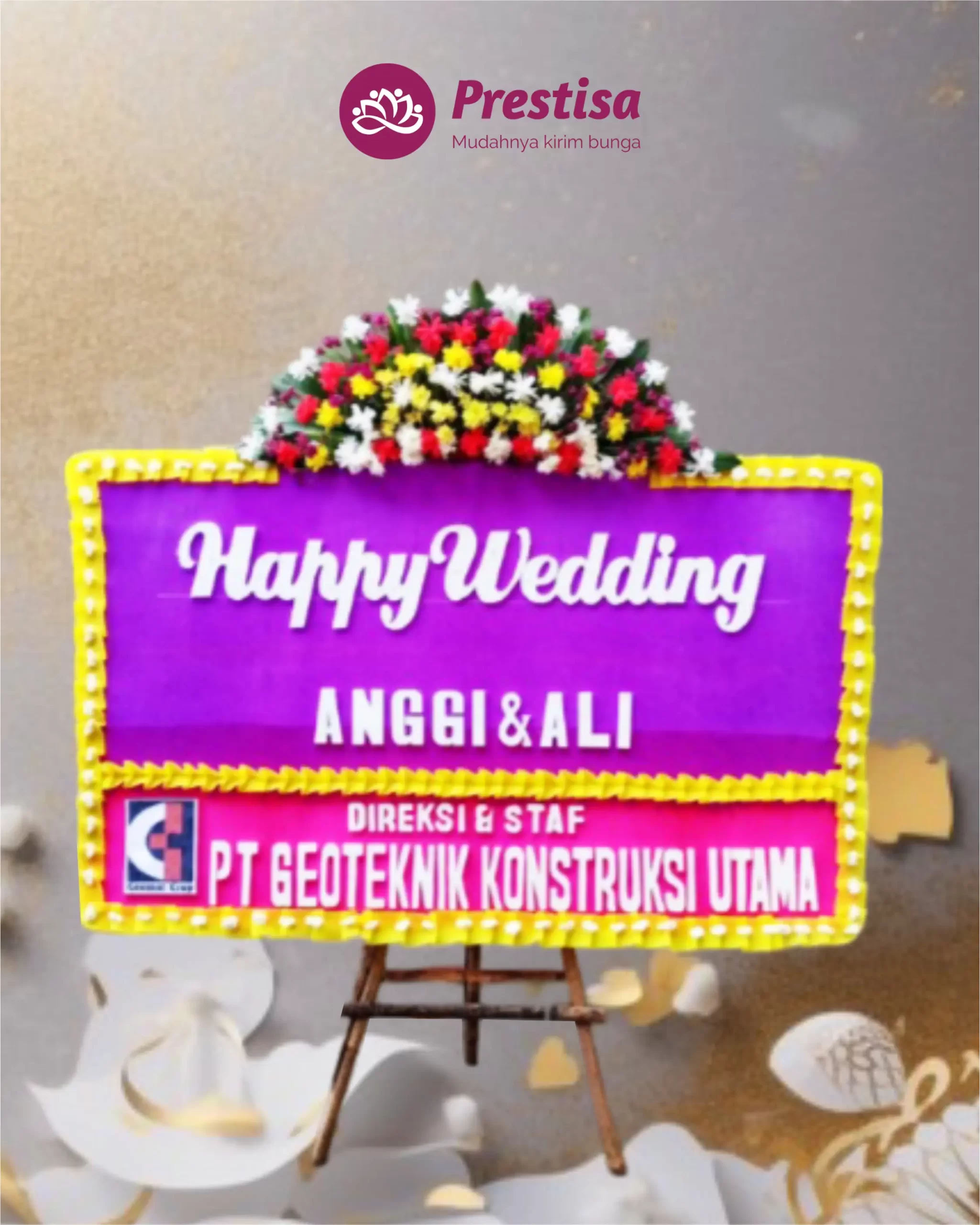 Karangan Bunga Papan – Wedding – Cirebon – 2