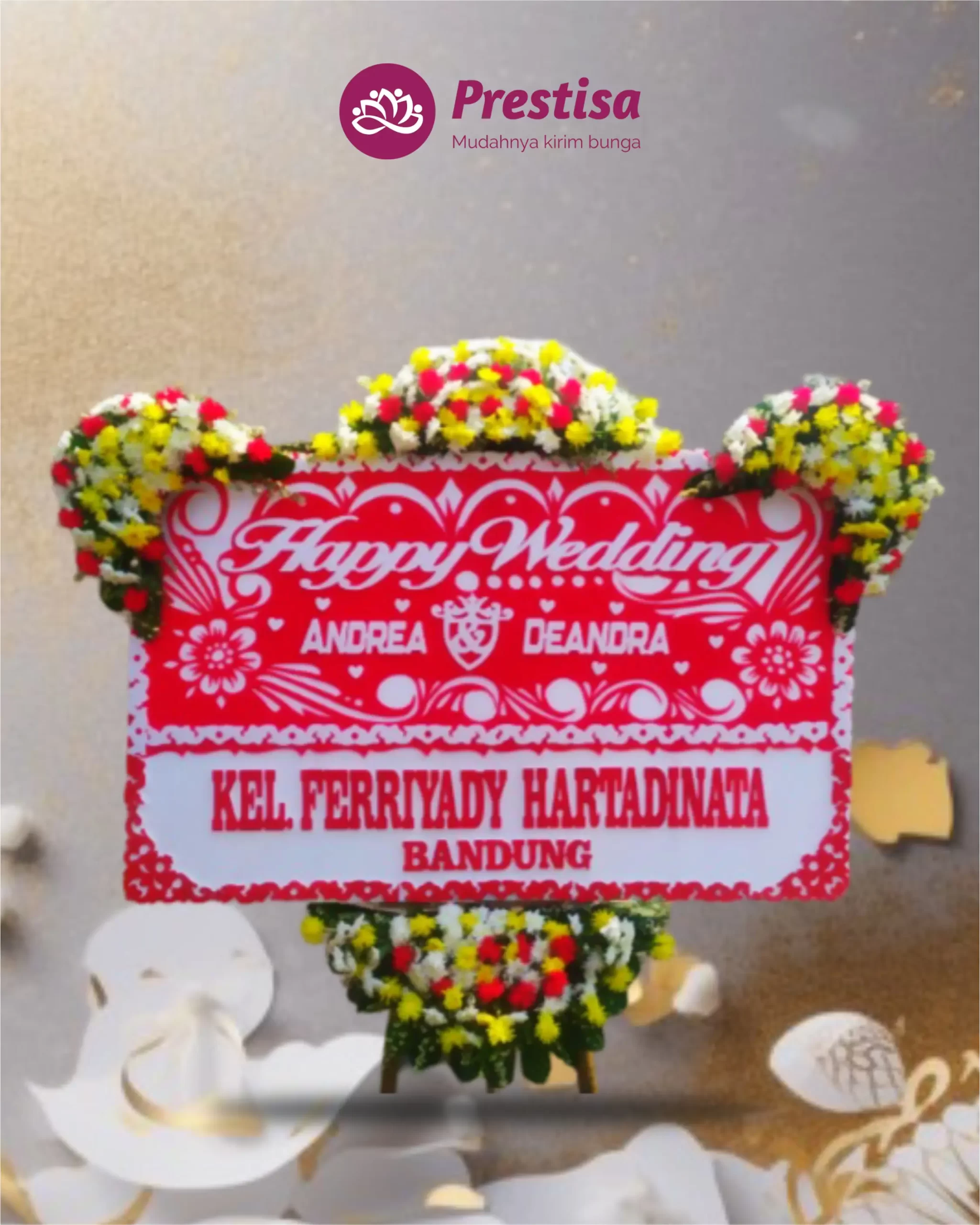 Karangan Bunga Papan – Wedding– Indramayu– 7