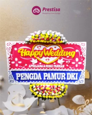 Karangan Bunga Papan – Wedding– Karawang – 6