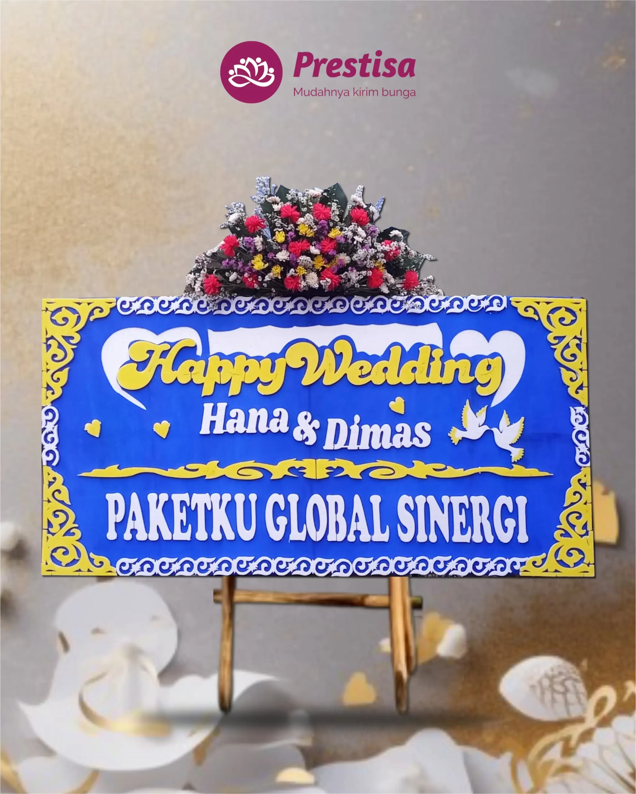 Karangan Bunga Papan – Wedding– Purwakarta– 3