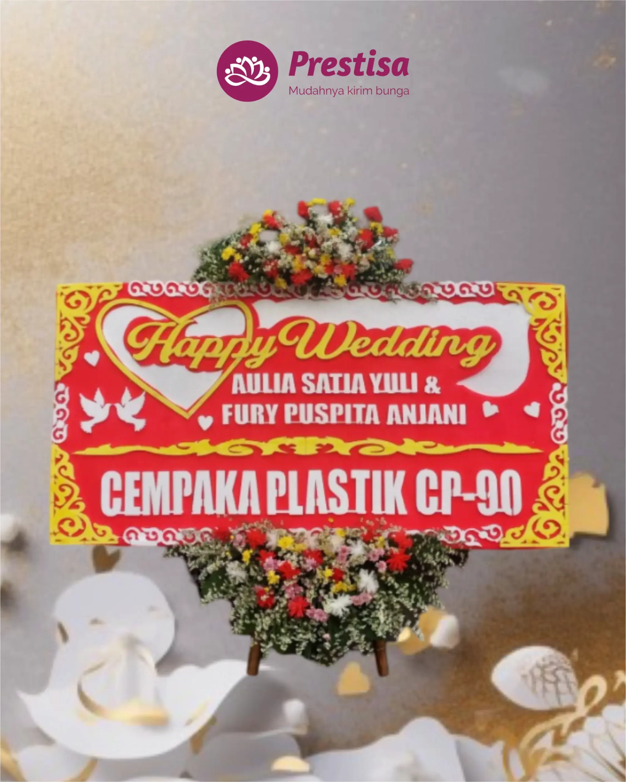 Karangan Bunga Papan – Wedding – Cirebon – 6