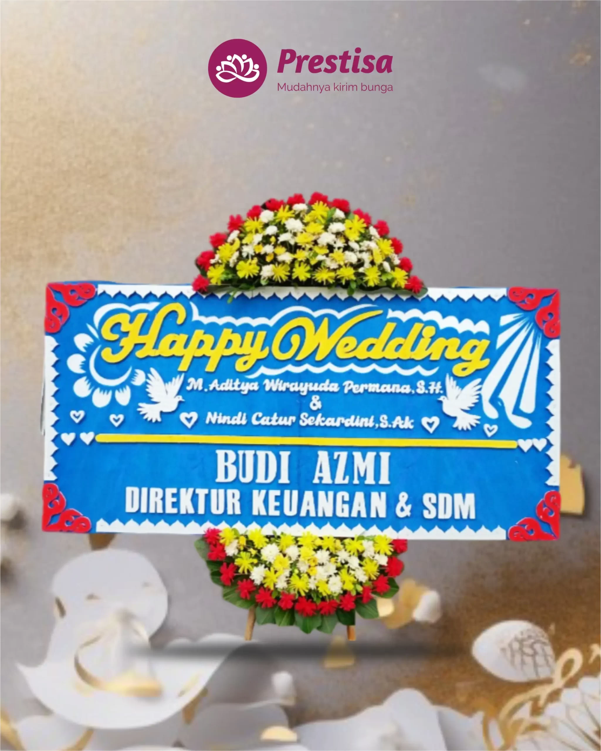 Karangan Bunga Papan – Wedding – Sukabumi – 5