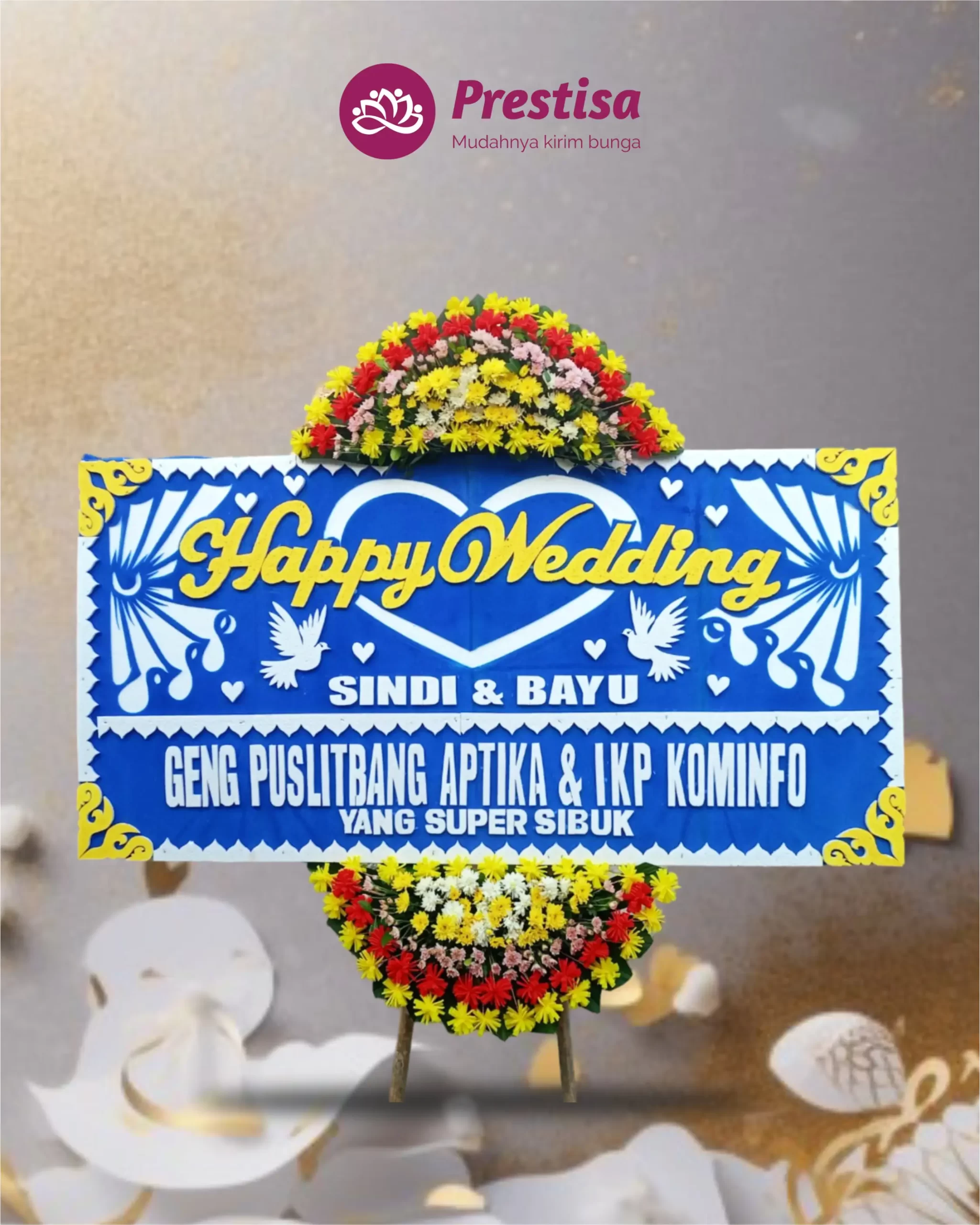 Karangan Bunga Papan – Wedding – Sukabumi – 4