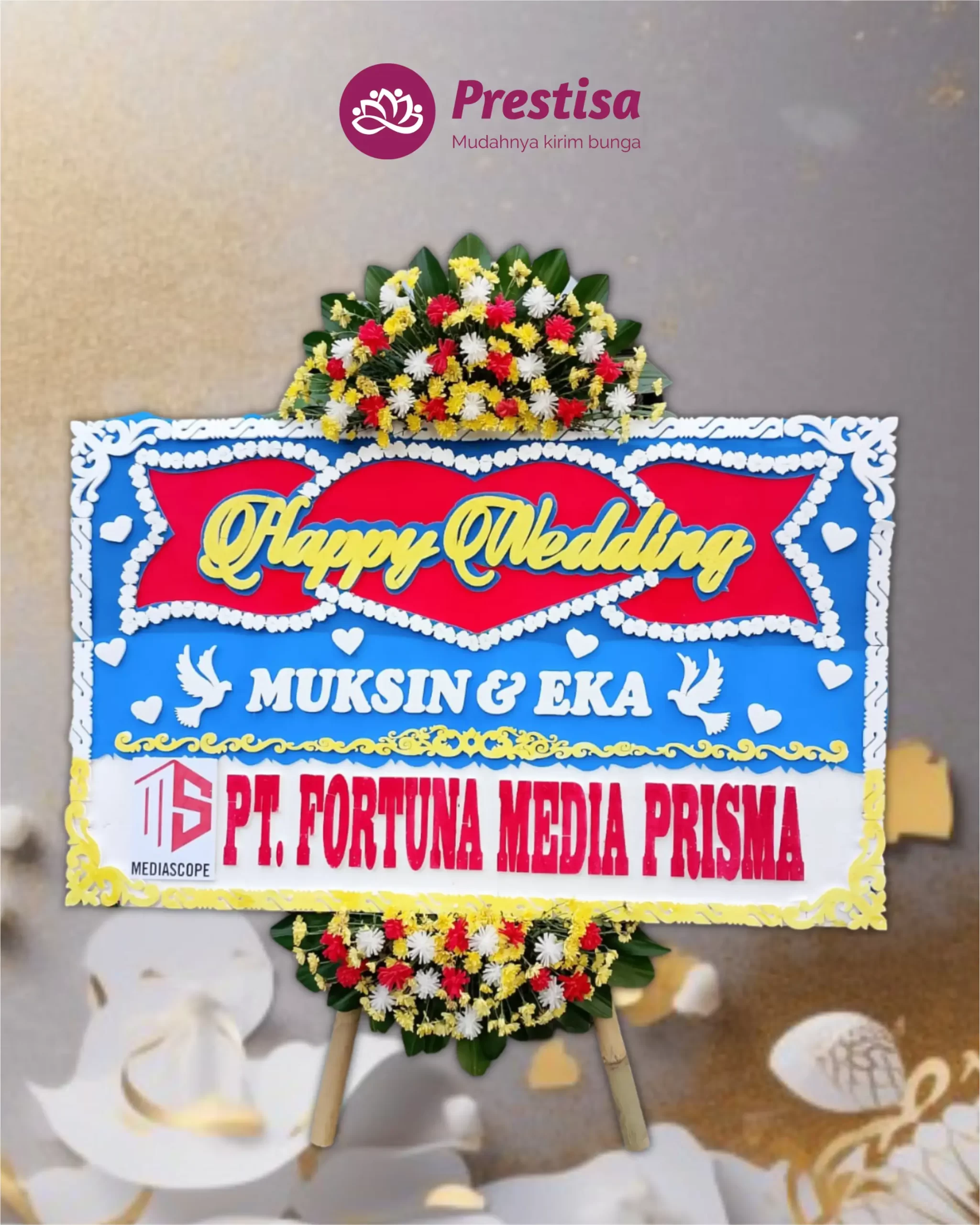 Karangan Bunga Papan – Wedding – Cirebon – 5