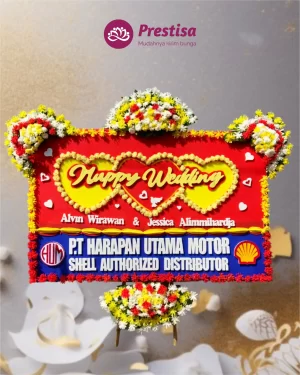 Karangan Bunga Papan – Wedding– Karawang – 8