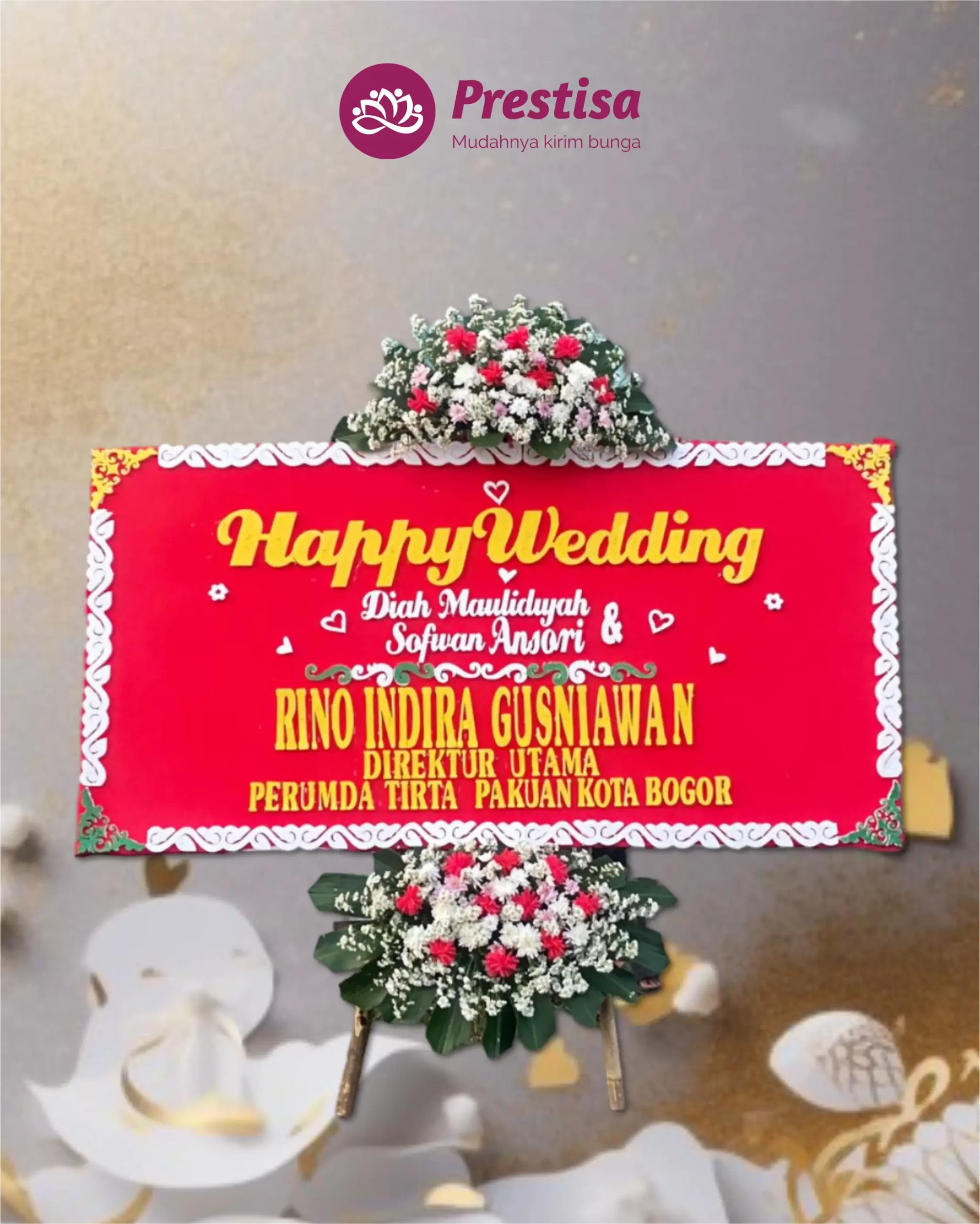 Karangan Bunga Papan – Wedding – Cirebon – 7