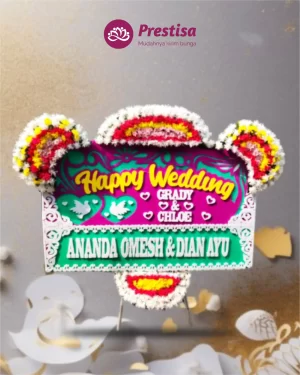 Karangan Bunga Papan – Wedding– Indramayu– 8