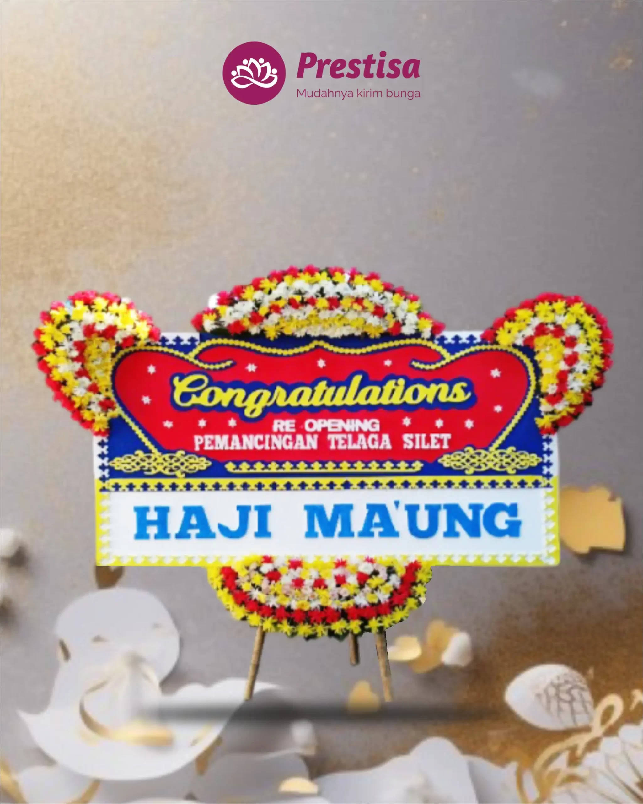 Karangan Bunga Papan – Wedding– Indramayu– 9