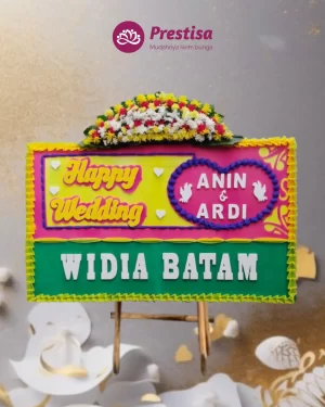 Karangan Bunga Papan – Wedding– Indramayu– 1