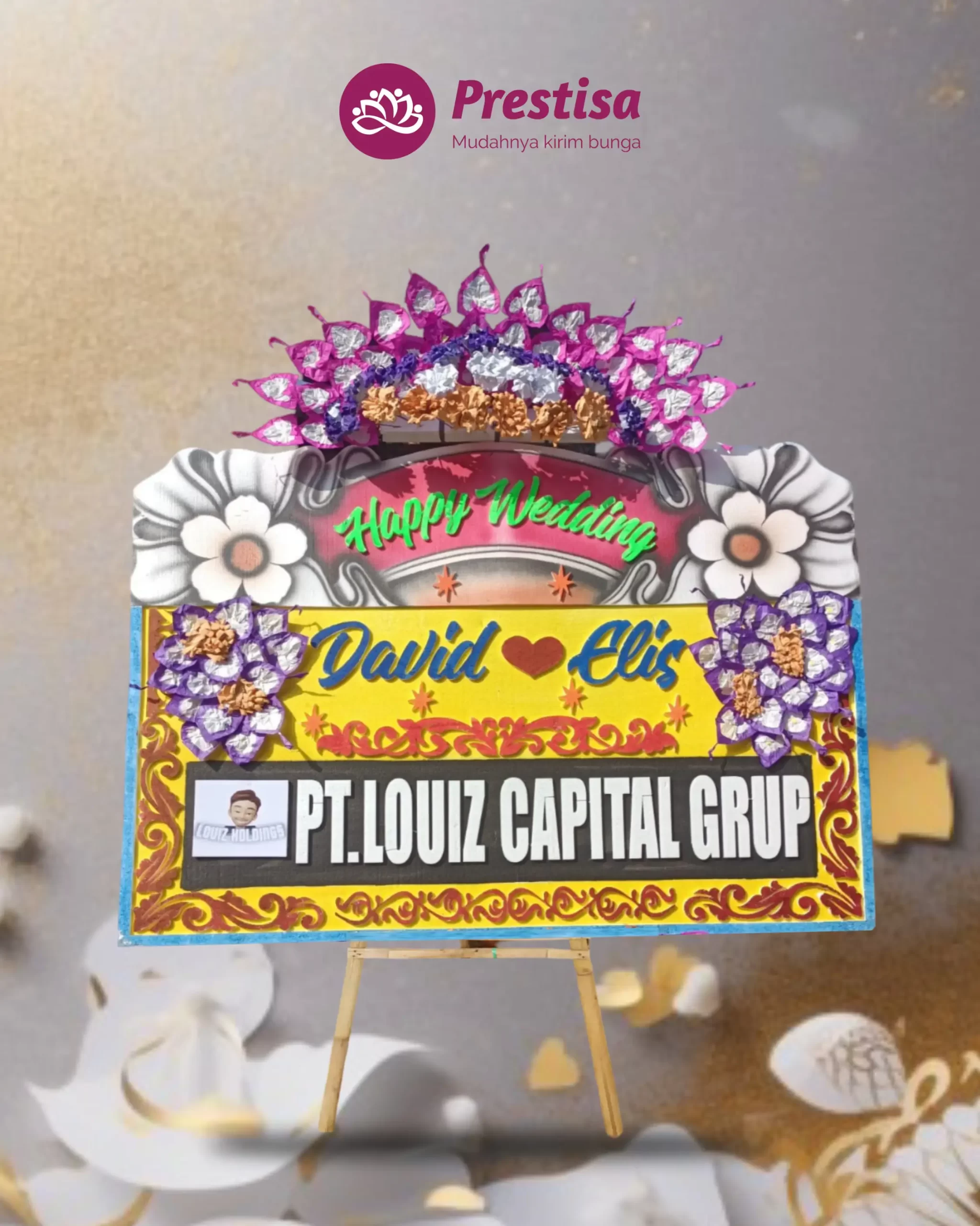 Karangan Bunga Papan – Wedding– Pekalongan – 1