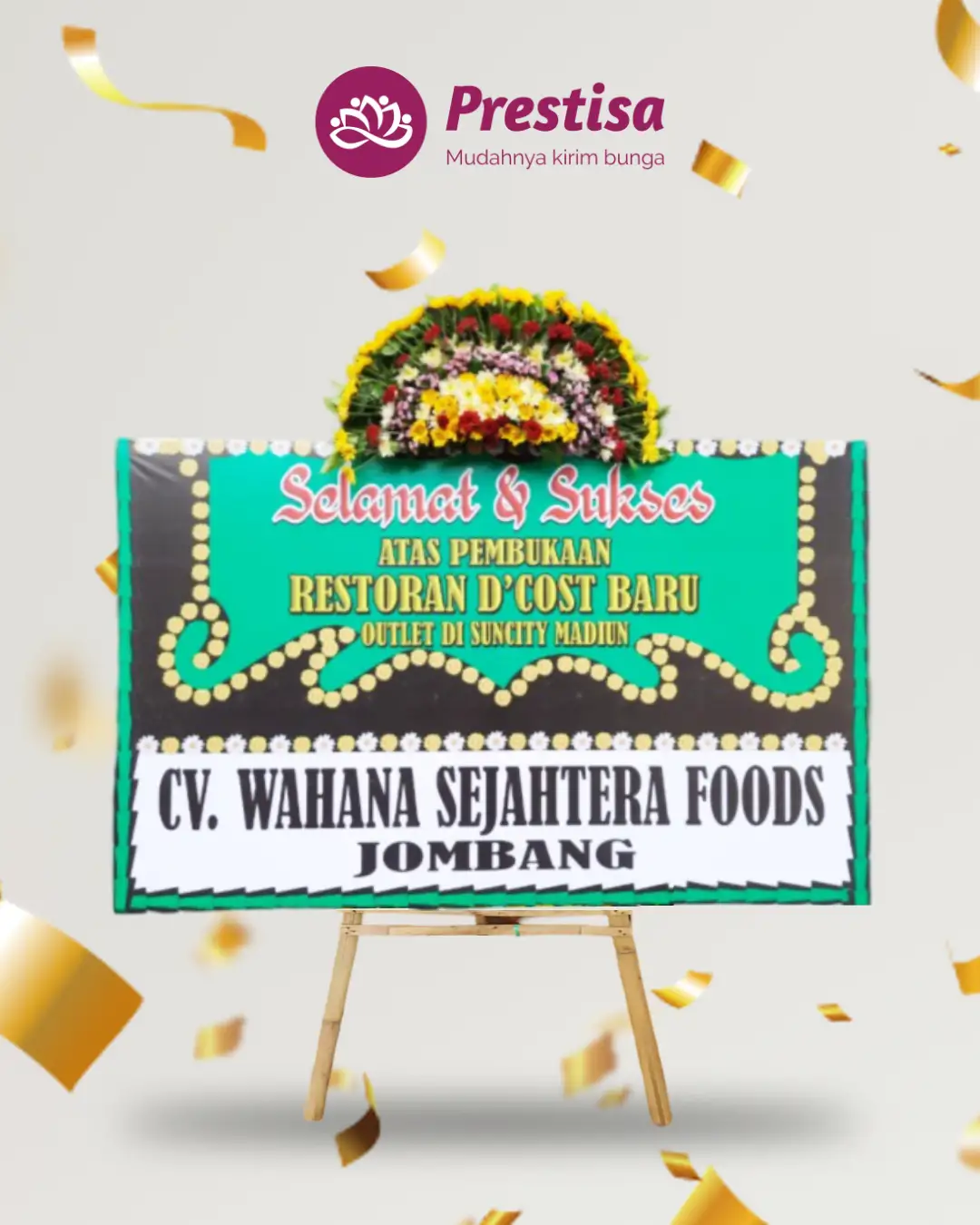 Karangan Bunga Papan – Congratulation– Probolinggo – 1