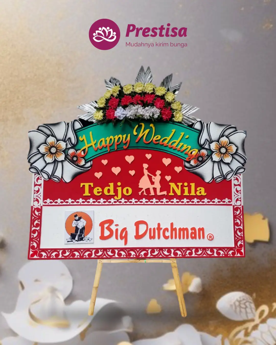 Karangan Bunga Papan – Wedding– Salatiga – 2