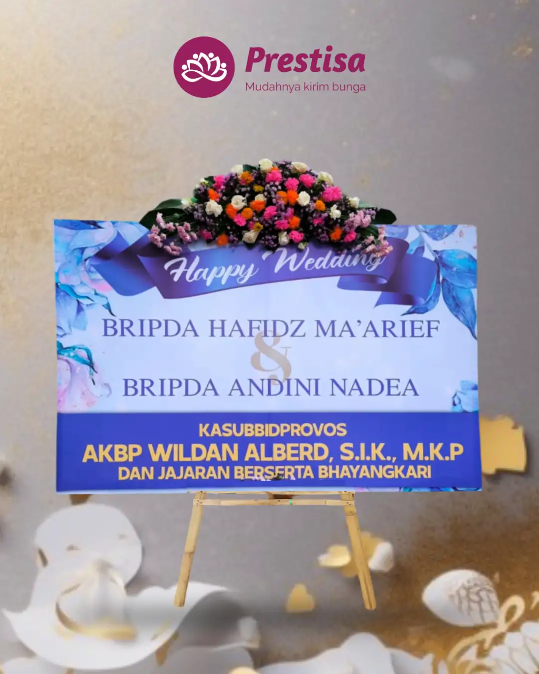 Karangan Bunga Papan – Wedding– Madiun – 1