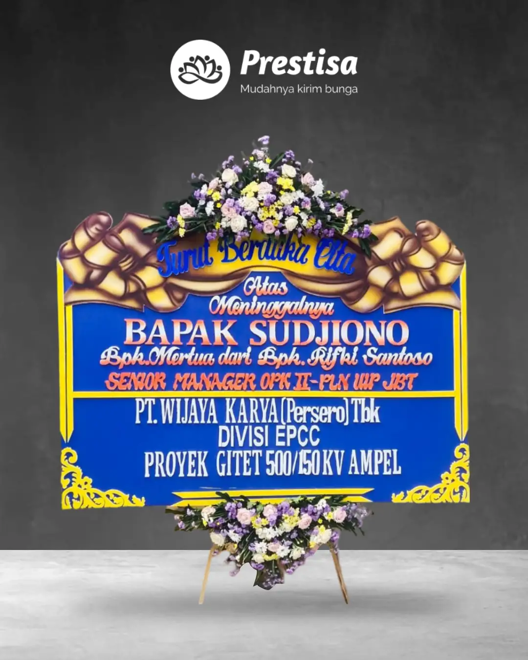 Karangan Bunga Papan – Duka Cita– Mojokerto – 3
