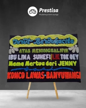 Karangan Bunga Papan – Duka Cita– Bandar Lampung– 1