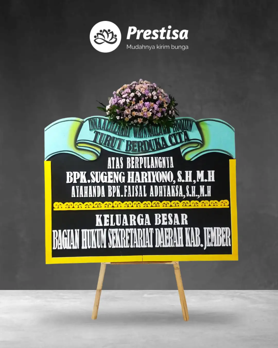 Karangan Bunga Papan – Duka Cita– Malang– 1