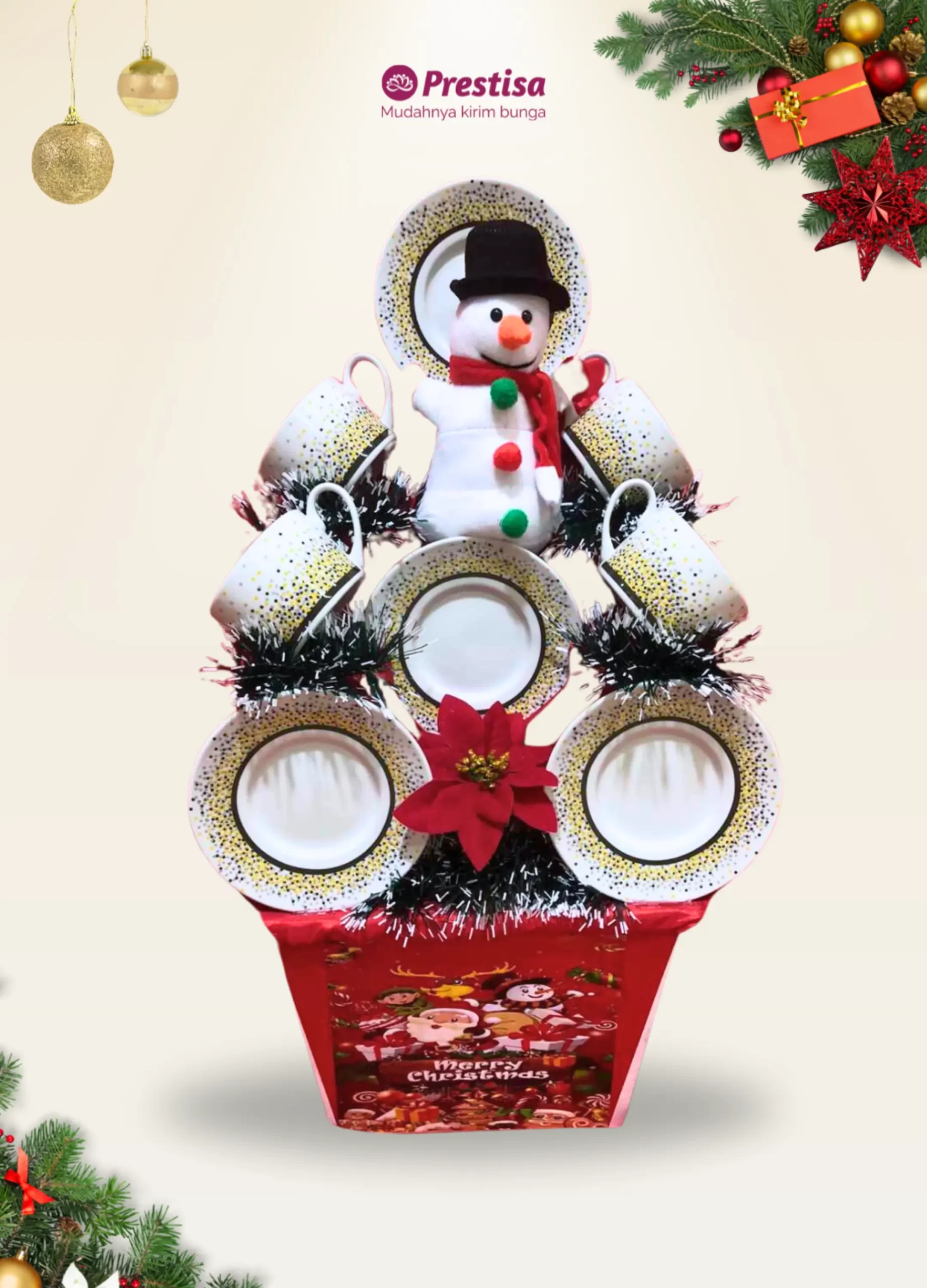 Winter Elegance Porcelain Parcel - 010