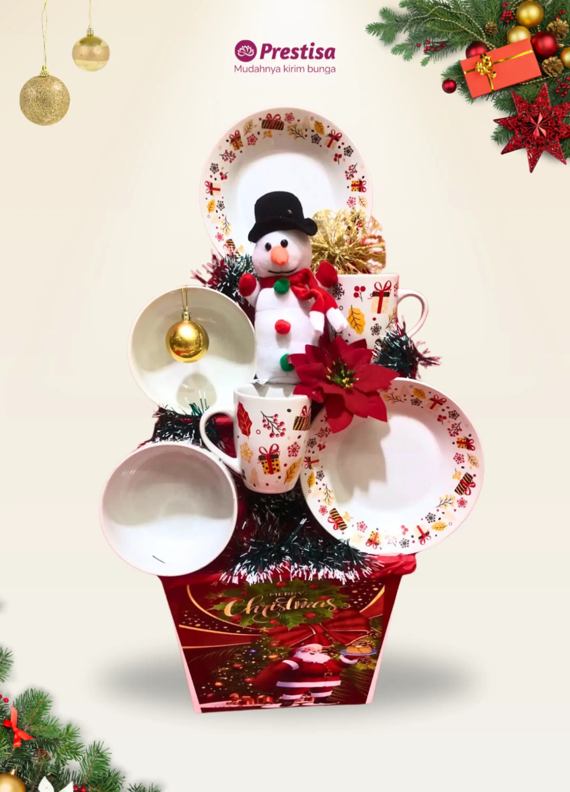 Winter Elegance Porcelain Parcel - 011