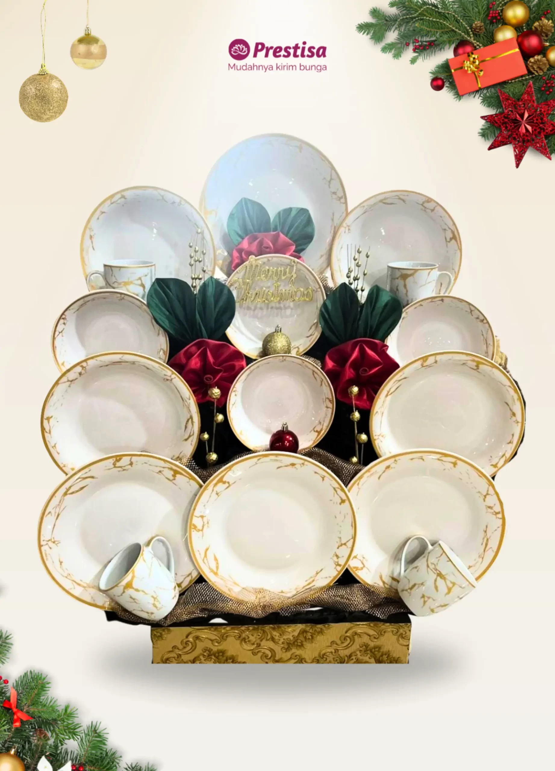 Winter Elegance Porcelain Parcel - 014