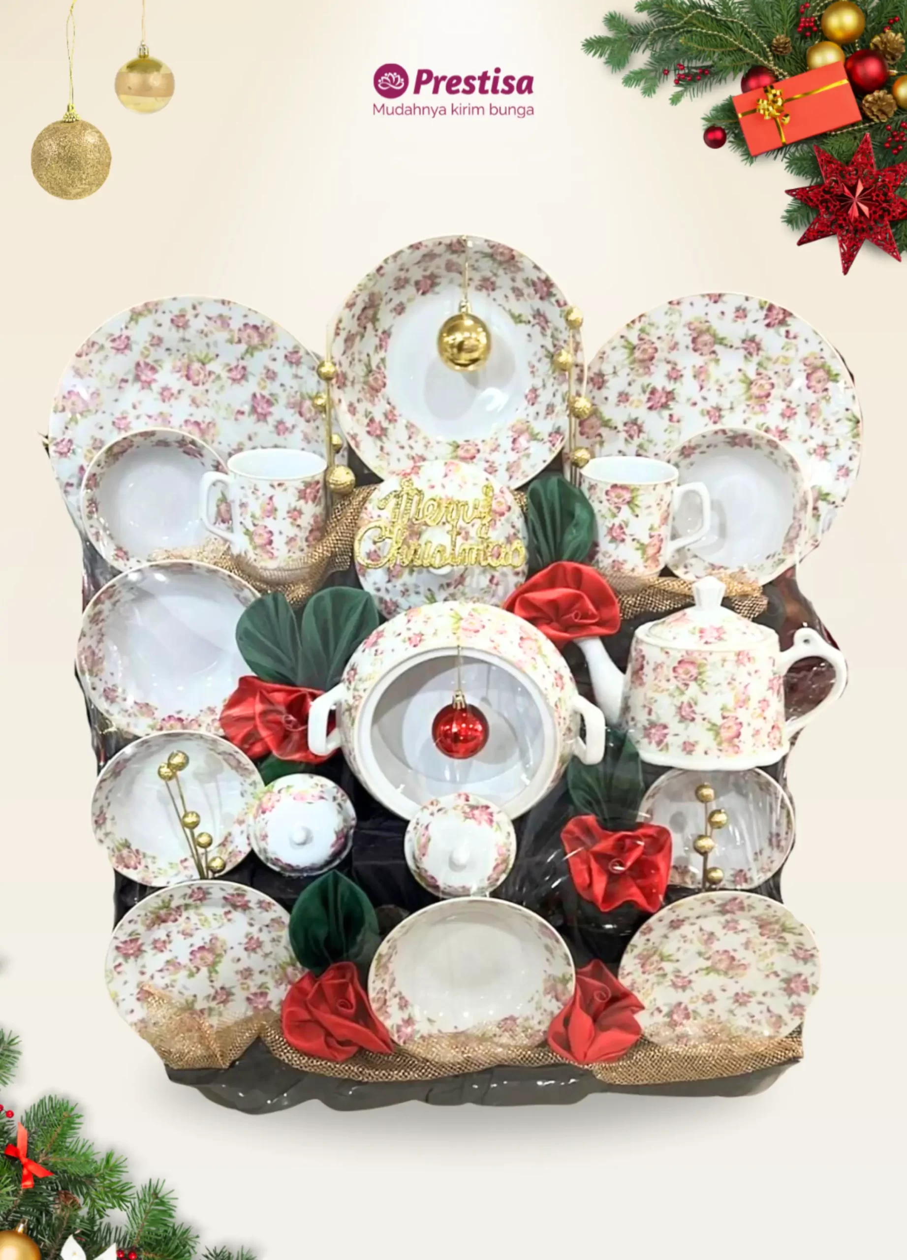 Winter Elegance Porcelain Parcel - 015